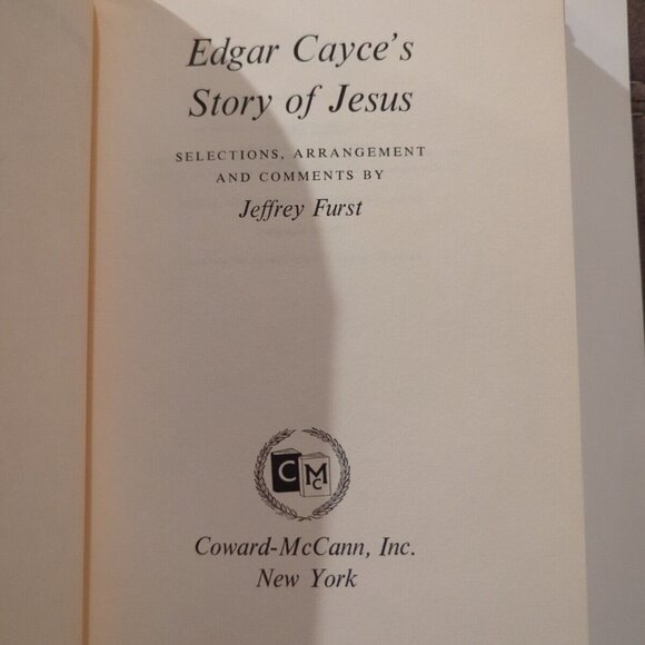 Edgar Cayce's Story of Jesus First American Edition 1969 HC DJ Vtg Jeffrey Hurst - Picture 3 of 10